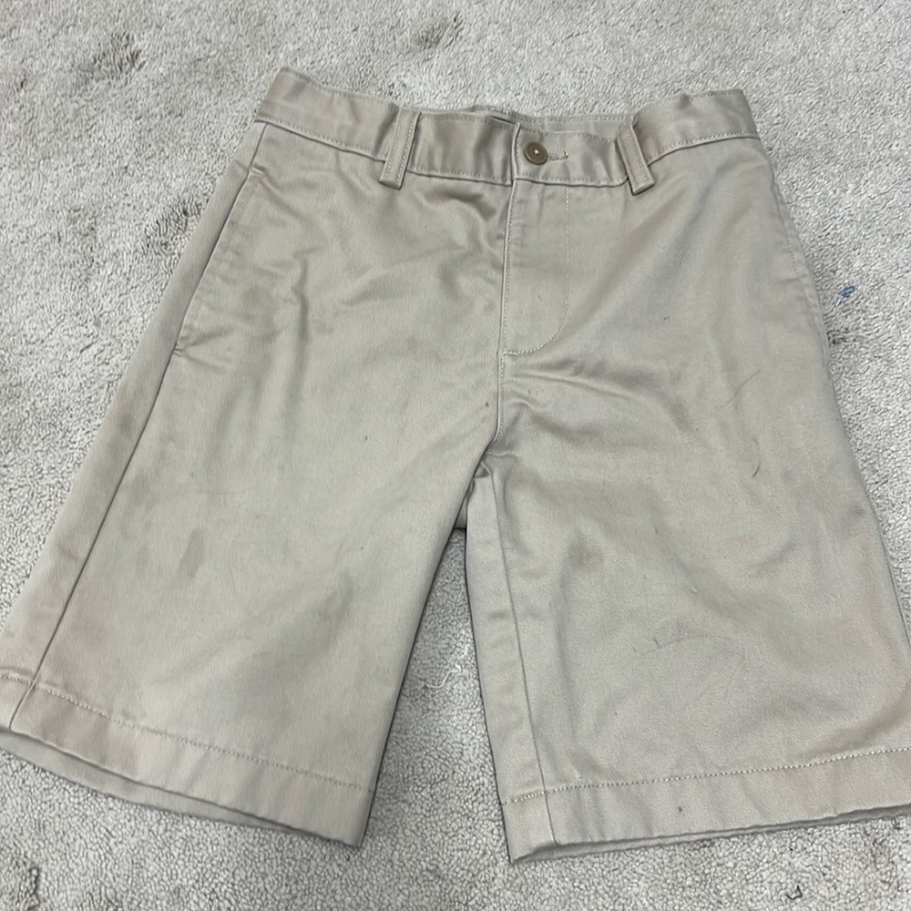 Lands end boys khaki shorts